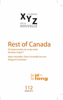Revue XYZ de la nouvelle, no 112
